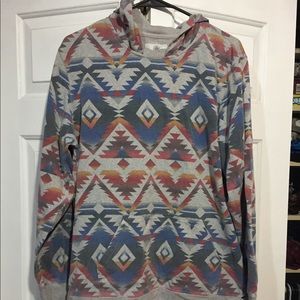 SOLD On The Byas Aztec Southwest Patterned Hoodie